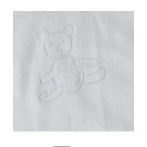 SDH White Bear Crib Sheet